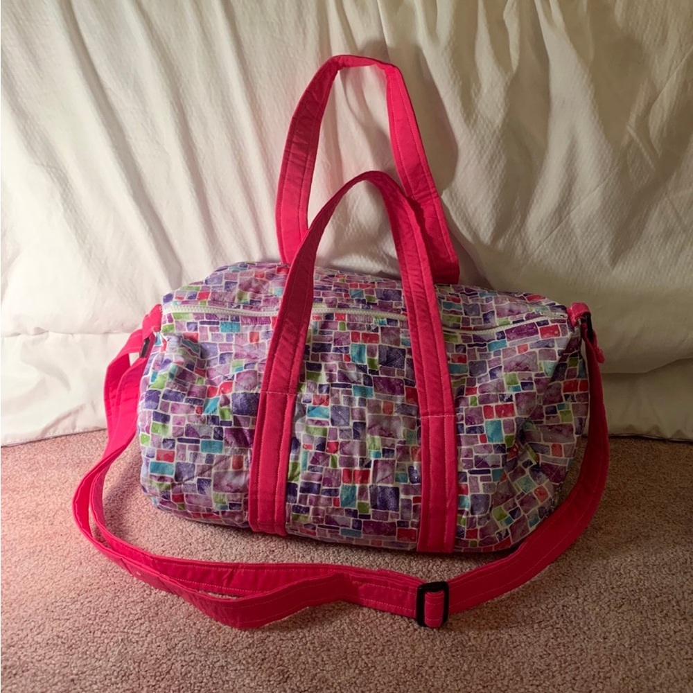 Colorful Mosaic Handsewn Duffel Bag